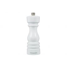 Moulin à poivre manuel Cole & Mason London en bois de hêtre blanc gloss 18cm