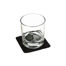 Verre à whisky original Selbrae House avec dessous de verre - Motif cerf