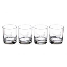 Set de 4 verres à whisky Selbrae House 34cl - Motif faisan