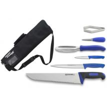 Mallette pour poissonnier Fischer Bargoin 6 couteaux à poisson + ustensiles