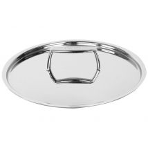 Couvercle en inox 18/10 Cristel Castel'Pro poignée large 28cm