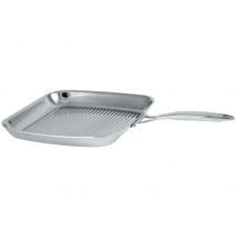 Poêle grill en inox 18/10 Cristel Castel'Pro conception 3 ply - 30x30cm