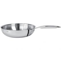 Poêle sauteuse en inox 18/10 Cristel Castel'Pro conception 5 ply 28cm
