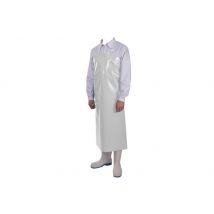 Tablier de cuisine professionnel Manulatex Delta en polyuréthane blanc - 100x115cm