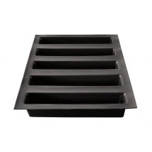 Moule en silicone et tricot de verre Flexipan antiadhésif 41x27cm - 5 cakes longs