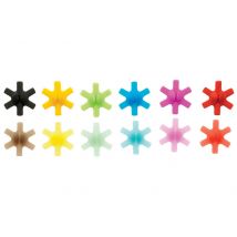 Lot de marque-verres Mastrad en silicone colorés - 12 pièces