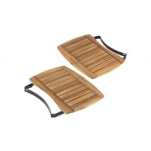 Tablettes latérales en acacia pour Big Green Egg MiniMax