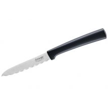 Couteau à tomates Triangle lame ondulée 10cm acier inox