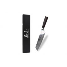 Couteau kiritsuke en acier inoxydable Kutoyama Black Pakka 19cm