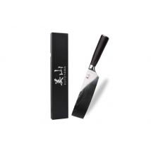 Couteau nakiri en acier inoxydable Kutoyama Black Pakka 17cm