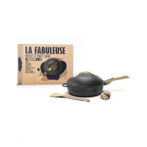 Poêle ronde antiadhésive Cookut La Fabuleuse 8-en-1 noire météore