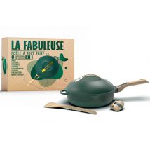 Poêle tous feux dont induction Cookut La Fabuleuse 8-en-1 - Couleur canopée 28cm