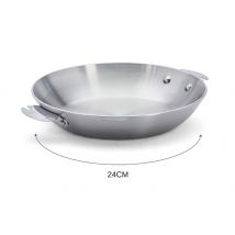 Poêle professionnelle De Buyer Alchimy Loqy en acier inoxydable 18/10 24cm