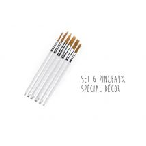 Set de 6 pinceaux à pâtisserie - Spécial décor