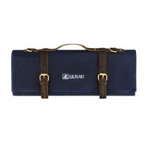 Mallette de cuisine vide Wusaki x8 places couteaux ou ustensiles denim et cuir