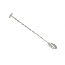 Cuillère à cocktail à manche torsadé Pulltex - 28cm acier inox