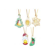 Coffret pâtisserie Kitchen Craft effet vitraux colorés 5 pièces inox