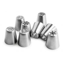 Boîte de 8 douilles russes Noël Mallard Ferrière - acier inox et 8 motifs différents