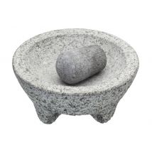 Mortier et pilon mexicain Kitchen Craft en granit gris