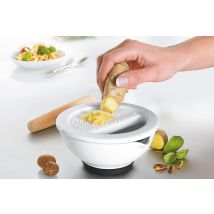 Mortier et pilon avec râpe Gefu Suri en porcelaine
