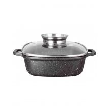 Faitout carré en fonte Pradel Excellence Premium + couvercle en verre
