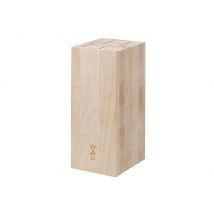 Bloc à couteaux Opinel en bois de hêtre brut 10,1 x 23 x 11,6 cm