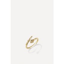 Anel Roll para Mulheres - Gold - Tamanho S - ba&sh