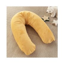 Coussin de grossesse et allaitement PREMIUM Polaire écru Polaire jaune