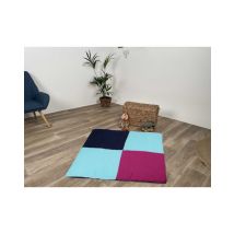 Tapis de parc 95 x 95 cm Bleu/Fushia/Marine