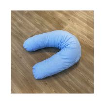Coussin de grossesse et allaitement bouclette bamboo Bleu