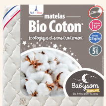 Matelas bébé Bio Coton 60 x 120