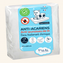 Housse matelas complète Allergostop - STOP aux allergènes d'acariens 60 x 120
