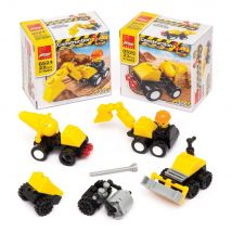 Construction Building Brick Kits (Pack of 4) Creative Play Toys