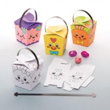 Easter Colour-in Treat Boxes (Pack of 12)
