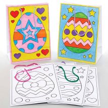 Easter Egg Colour-in Gift Bags (Pack of 8)