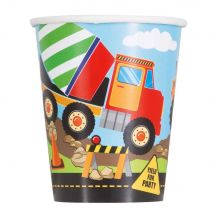 Construction Party Cups (Pack of 8)