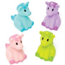 Funky Unicorns (Pack of 4) Pocket Money Toys Assorted colours