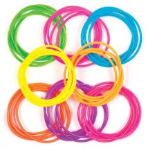 Gummy Bracelets (Pack of 40) Jewellery Assorted bright colours