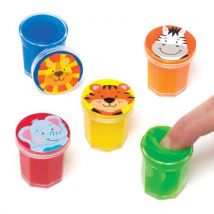 Jungle Chums Noise Putty (Pack of 6) Soft & Sensory Toys 6 assorted putty colours - Yellow, Red, Green, Light Blue, Orange & Dark Blue