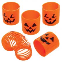 Mini Pumpkin Springs (Pack of 8) Halloween Toys