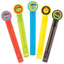 Ninja Touchable Bubbles (Pack of 10) Pocket Money Toys 5 assorted tube colours - Blue, Green, Yellow, Red & Black