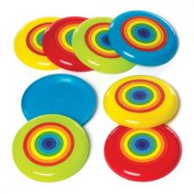 Rainbow Flying Discs (Pack of 8)