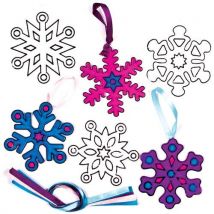 Snowflake Suncatchers (Pack of 8) Craft Kits