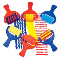 Sponge Patterned Rollers (Set of 6) Craft Supplies