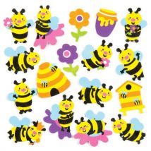 Bee Foam Stickers (Pack of 120) Craft Embellishments