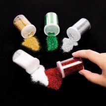 Christmas Glitter Shakers  (Pack of 5) Christmas Craft Supplies