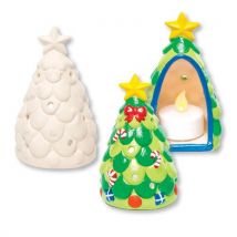 Ceramic Christmas Tree Tealight Holders (Box of 3) Christmas Crafts