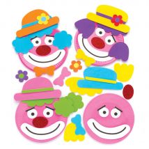 Clown Plate Decoration Kits (Pack of 4) Craft Kits