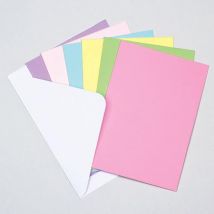 Coloured Greeting Cards (Pack of 12) Craft Blanks & Bases