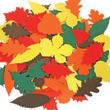 Corrugated Leaves (Pack of 120) Craft Supplies Card & Paper